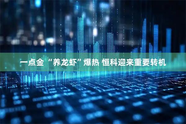 一点金 “养龙虾”爆热 恒科迎来重要转机