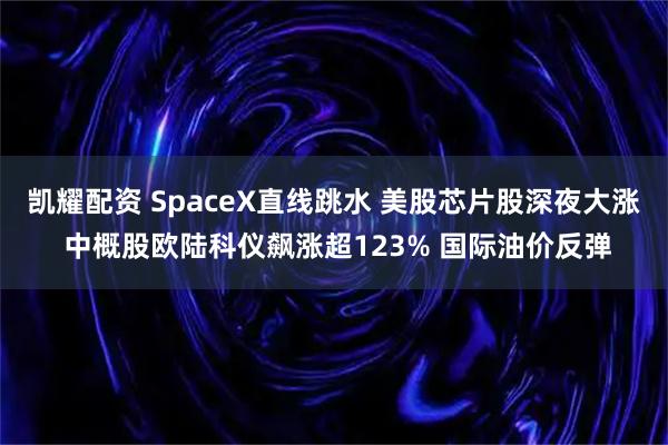凯耀配资 SpaceX直线跳水 美股芯片股深夜大涨 中概股欧陆科仪飙涨超123% 国际油价反弹
