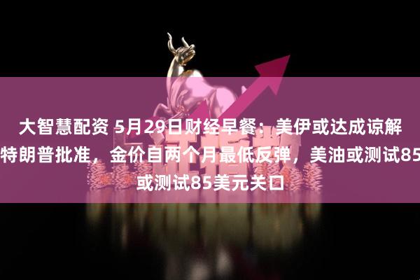 大智慧配资 5月29日财经早餐：美伊或达成谅解备忘录待特朗普批准，金价自两个月最低反弹，美油或测试85美元关口