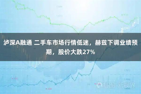 泸深A融通 二手车市场行情低迷，赫兹下调业绩预期，股价大跌27%